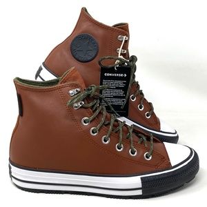 Converse CTAS WINTER Shoes High Top Women's Size Brown Leather Sneakers 171440C